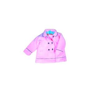 Little Me Double‎ Breasted Coat, Pink and Black, Sz 24 Mos